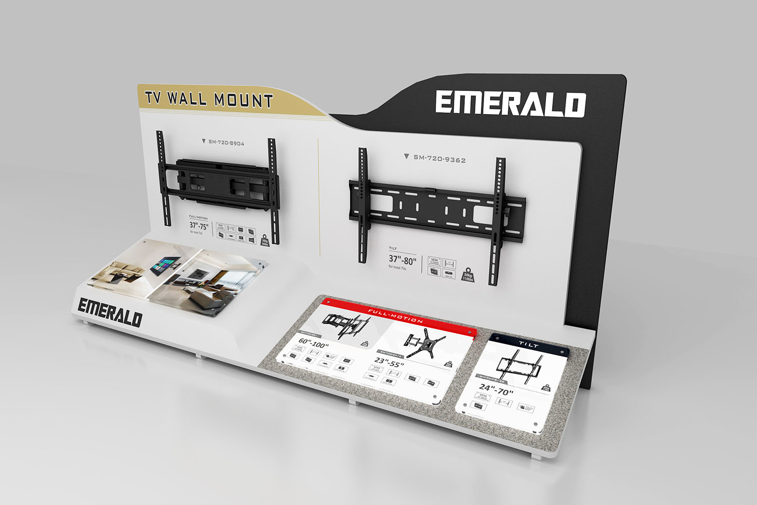 Emerald TV Mount POP Display